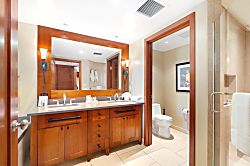 Beach Villas at Ko Olina B-308 - A peaceful master bath featuring polished fixtures and thoughtful touches for a little va