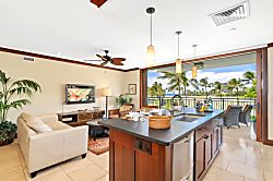 Beach Villas at Ko Olina B-308 - Crisp cream couches, a breezy balcony, and a kitchen close enough to keep the mai tais fl