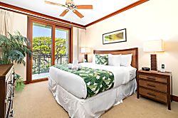 Beach Villas at Ko Olina B-308 - Stretch out in your plush King bed, then step onto the lanai where palm trees sway and par