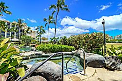 Beach Villas at Ko Olina B-308 - Sparkling waters and peaceful surroundings make the pool area a true haven. Whether mornin
