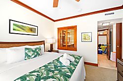 Beach Villas at Ko Olina B-308 - Where inside meets outside—this chic retreat offers leafy views from bed and lanai-side tr