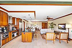 Beach Villas at Ko Olina B-308 - Wide-open floor plan connects the kitchen to living and outdoor spaces, creating the perfe