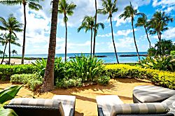 Beach Villas at Ko Olina O-1604 - Feel the cool ocean breeze and watch the palm trees sway as you take in the stunning beach
