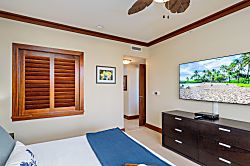 Beach Villas at Ko Olina O-210 - Elevate your master bedroom with a stylish flat screen TV