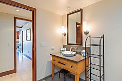 Beach Villas at Ko Olina O-210 - Guest bathroom, conveniently located in the hallway.