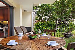 Beach Villas at Ko Olina B-107 - Enjoy your morning coffee on this cozy lanai