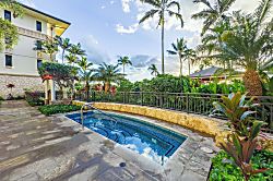 Beach Villas at Ko Olina B-107 - Hot tub next to the lap pool