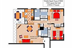 Waikiki Beach Tower #1804