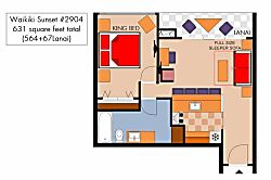 Waikiki Sunset #2904