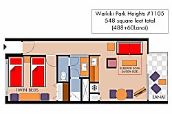 Waikiki Park Heights #1105