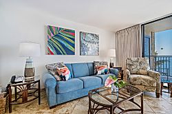 Kihei Beach 406 - Living area
