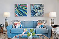 Kihei Beach 406 - Living area