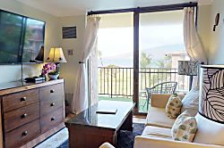 Kauhale Makai AC - Living room ocean view