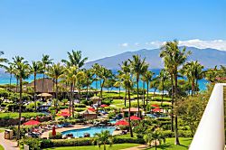 Honua Kai Konea 439 - Enjoy panoramic views of the lush Honua Kai resort and sparkling pools just beyond your ba