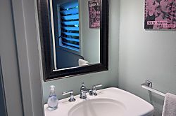 Hale Lu Ya - Sink of half bath on first floor.