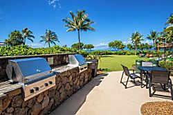 Honua Kai Konea 449 - Ocean-view BBQ area at Honua Kai with premium grills and shaded seating, perfect for casua