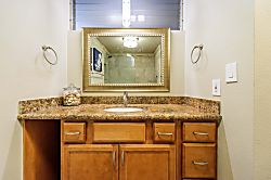 Royal Kahana 119 - bathroom with granite counter top