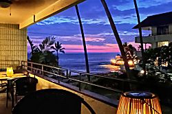 White Sands Village 401 - Hale Lihi Lani - Our lanai in the evening has such a great vibe