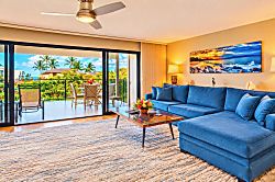 Wailea Elua 2103 - Spacious living area featuring comfortable seating and natural light.