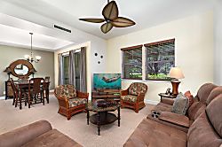 Kulalani at Mauna Lani 404 - Living Area with Large Flat-Screen TV
