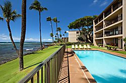 Lauloa 212 - Poolside paradise with a view! Enjoy our oceanfront pool looking towards Maalaea Harbor.