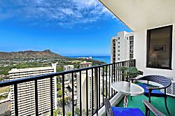 Waikiki Banyan 3313 Tower 1 - Sip your morning coffee with front-row seats to breathtaking ocean and Diamond Head mounta