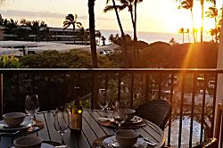 Kihei Akahi D-315 - Deck / lanai sunset view