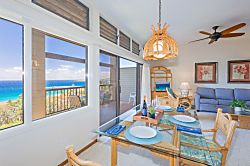Kapalua Ridge Villas 2214 - Dining Area with Ocean Views and Seating for Four