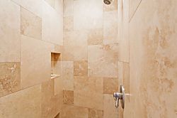 Kapalua Ridge Villas 1924 - Custom tile work in guest bathroom is a true luxury