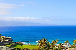 Kapalua Ridge Villas 1924 - Famous 5th hole of Bay Golf Course from lanai