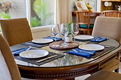 Kapalua Ridge Villas 1512 - The dining table features seating for four and beautiful ocean views
