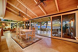 Hale Laule'a - Watching the sun set from our dining area.