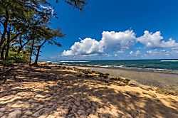 Hale Koaniani - Koaniani - Sandy shoreline looking west