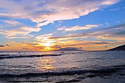 Shores of Maui Unit 220 - Beautiful sunset from the lanai.