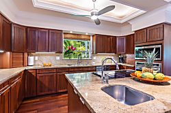 Hanalei Ohana - Many cooking gadgets and kitchenware in this gourmet kitchen.
