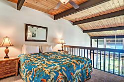 Napili Point NAP-C42 - Wake up to soft light in this open-air loft bedroom with vaulted beams, lush views, and co