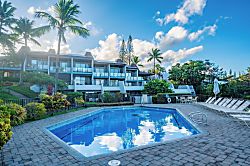 Napili Point NAP-C42 - Tropical greenery surrounds this Napili Point pool, set just below private lanais for a qu