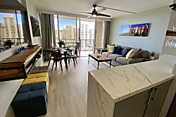 Waikiki High-Rise Ocean View Condo 2BR/2BA