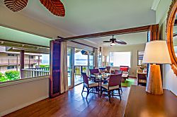 Hanalei Colony Resort K4  - Like the primary bedroom, you can shut the sliding shoji screens for more privacy in the s