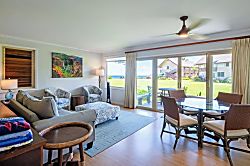 Hanalei Colony Resort C2 - Living area
