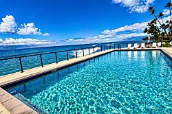 Oceanfront Oasis in Lahaina - Escape to your private slice of paradise in Maui—this oceanfront pool offers front-row sun
