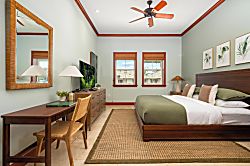 Kolea 11C - Your peaceful retreat awaits with a plush king bed, tropical wood furnishings, ceiling fan