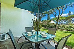 Maui Vista 2118 - Picture yourself enjoying your morning coffee at this private patio, where lush green lawn