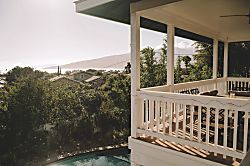 Kihei's Hidden Gem - Upper lanai, with west-facing view of the ocean and West Maui Mountains
