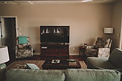 Kihei's Hidden Gem - Living room with large television and plenty of comfortable seating