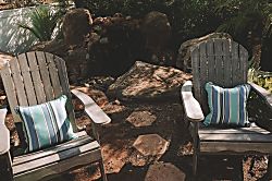 Kihei's Hidden Gem - Sitting area between the waterfall and pool