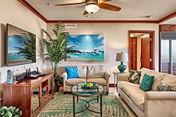 Beach Villas at Ko Olina B-307 - Beach Tower 307 - Relaxing living area