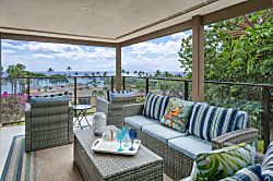 Wailea Elua #202 - Plenty of space to lounge on the spacious covered patio