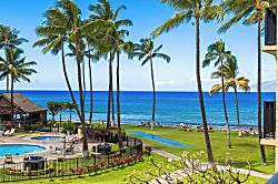 Papakea Resort Ocean View 1 Bedroom Condo - Ocean and Resort view from private lanai