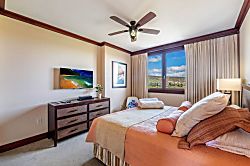 Beach Villas at Ko Olina O-703 - Primary bedroom with TV